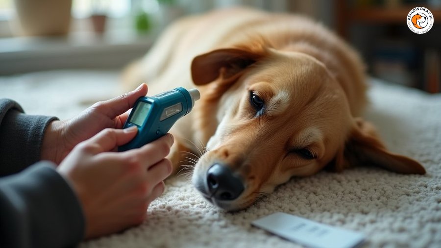 Gorączka u psa — jak prawidłowo zmierzyć temperaturę i kiedy jechać do weterynarza